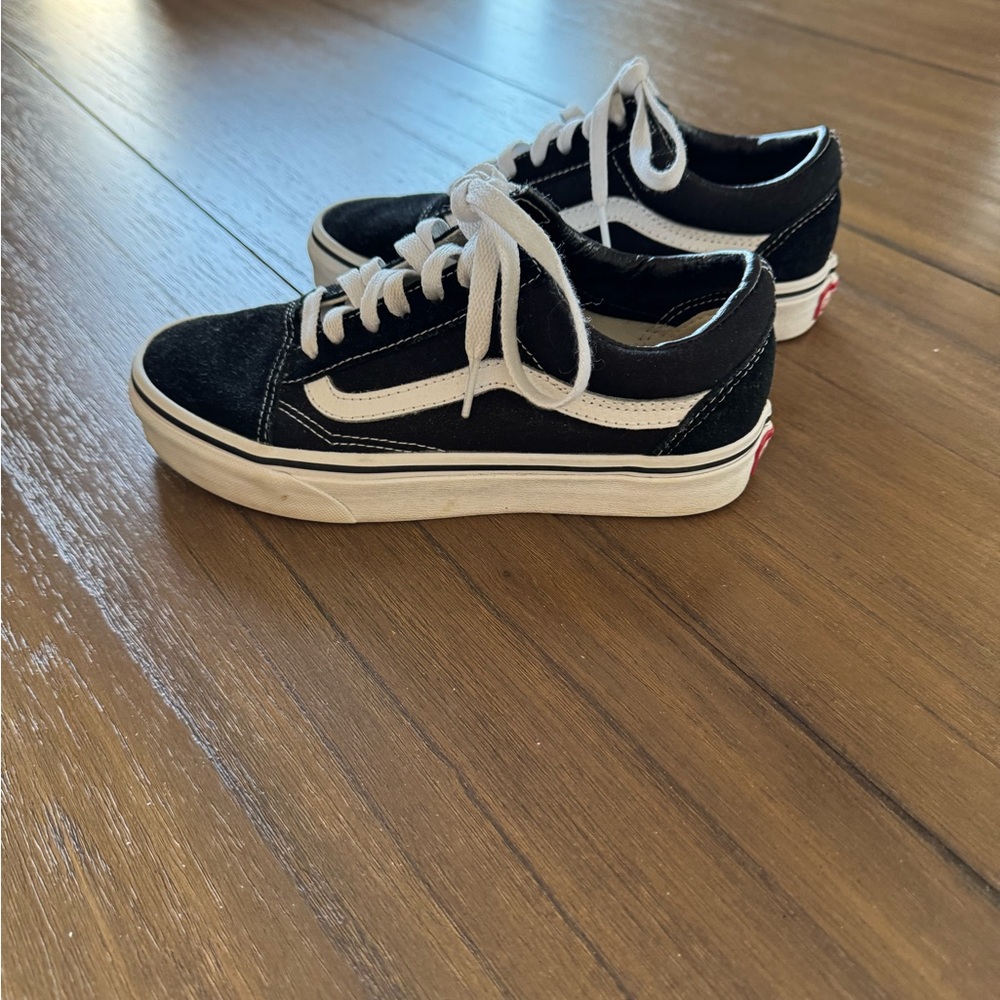 Vans black suede sneakers